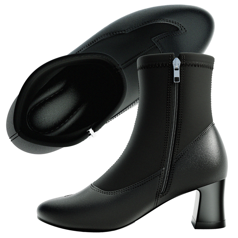 ForMommy Julia Black - Premium Comfort Heel | Dressy Pregnancy Boot with Support