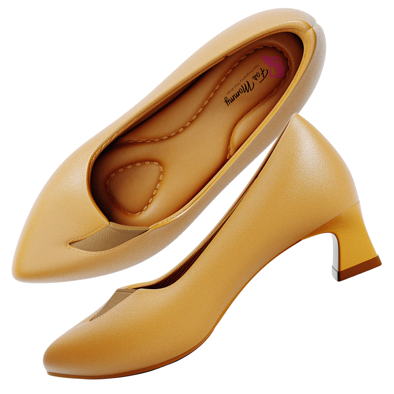 ForMommy Nova Camel - Pointed Comfort Shoe | Warm Neutral Pregnancy Flat