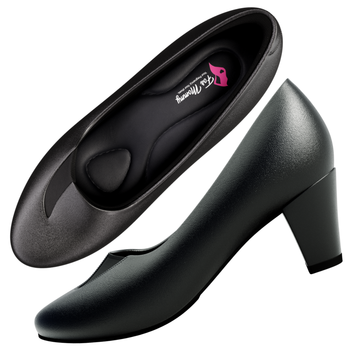 ForMommy Olivia - Classic Comfort Flat | Pregnancy Shoe with Arch Support & Wide Fit