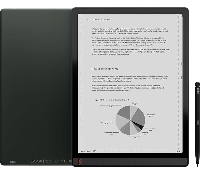 BOOX Tab X 13.3" E-Ink Tablet - Grade A Renewed